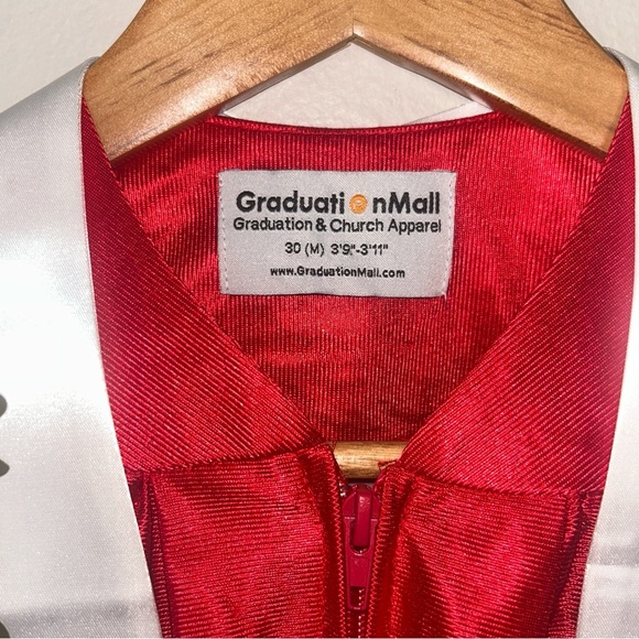 Red Kindergarten Graduation Gown - Picture 7 of 7